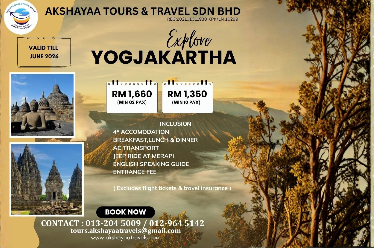 🌄✨ EXPLORE YOGYAKARTA – 4D3N CLASSIC TOUR ✨🌄