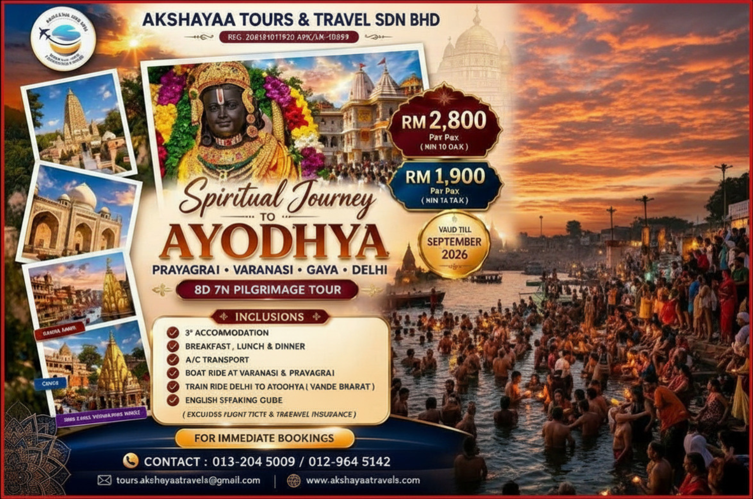 🛕 THE BEST OF AYODHYA • GAYA • VARANASI • PRAYAGRAJ • DELHI 🛕