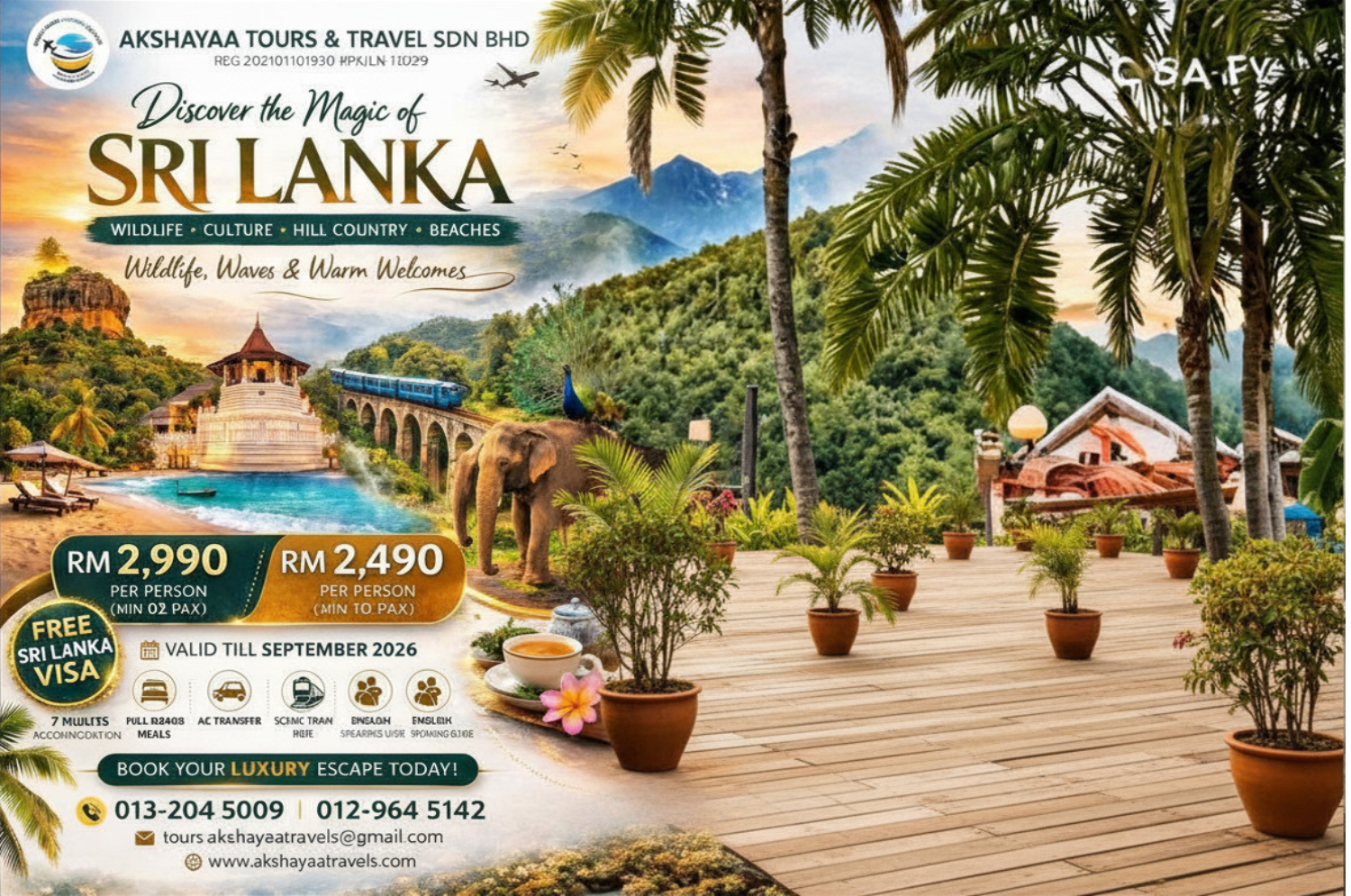 ✨ DISCOVER THE MAGIC OF SRI LANKA – 7 NIGHTS LUXURY ESCAPE ✨